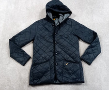 VOI Quilted Jacket Men’s Size 36 in Chest lightly padded Black Hooded