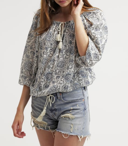 Ralph Lauren Floral Printed Blouse Top 