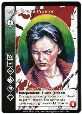 Lydia, Grand Praetor True Brujah Heirs to the Blood 2020 BCP V:TES VTES CCG