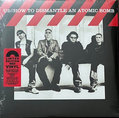 NEW U2 HOW TO DISMANTLE AN ATOMIC BOMB Red Vinyl LP Island Records U214 ...