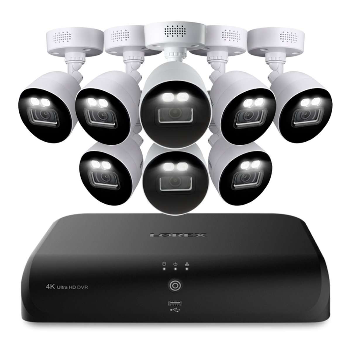 Lorex Fusion 4K 12 Camera Capable (8 Wired) 2TB Wired DVR System