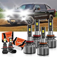 LED Headlight Bulb Fog Hi/Low Beam For Chevy Silverado 2500 HD Classic 2007-2007