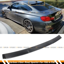 FOR 2014-2020 BMW F82 M4 / F32 4 SERIES V2 CARBON FIBER REAR ROOF WINDOW SPOILER