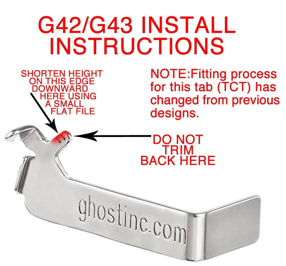 Ghost PRO Self Defense Target 3.0 lbs Trigger Connector for Glock