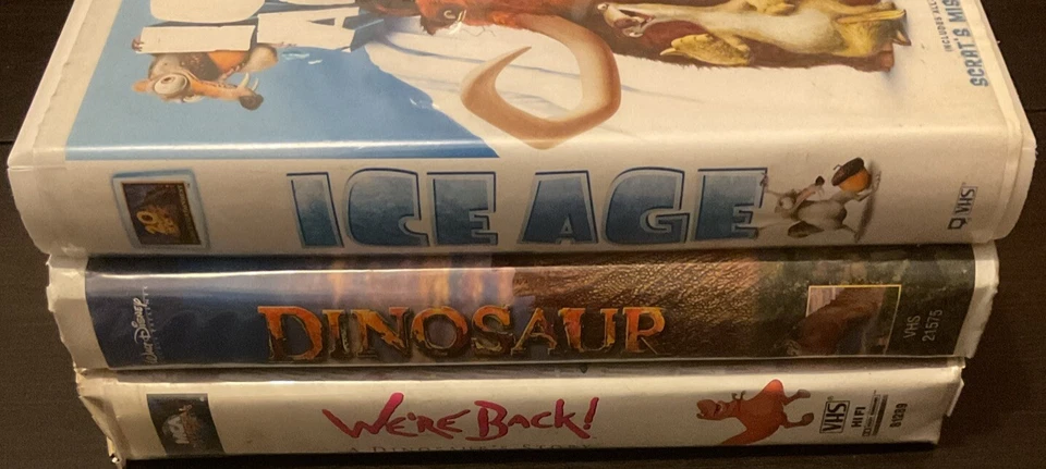 (3) Dinosaur, Ice Age, We're Back VHS Lot of 3 - Kids & Family Animation Movies - Image 3 of 4