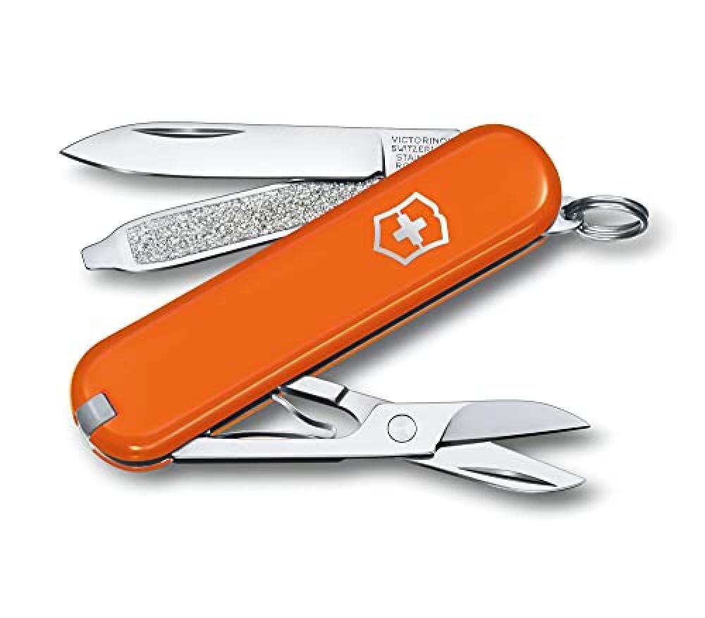 (TG. S) Victorinox NAVAJA Classic SD Colors, Mango Tango, Acciaio Inossidabile,