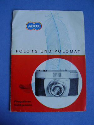 ADOX Kamera Polo 1S und Polomat Bedienungsanleitung ADOX Fotowerke Dr.Schleusner