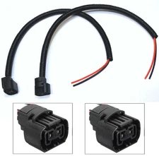 Extension Wire Pigtail Female P13W 12277 DRL Light Two Harness Bulb Socket Plug
