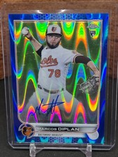 2022 Topps Chrome - Rookie Autographs Blue Refractor #RA-MD Marcos Diplan...