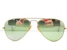 Child's Vtg B L RAY-BAN 1/10 12K GF GOLD FILLED AVIATOR SUNGLASSES mirror G79