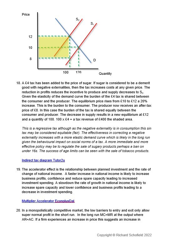 All 10 years of AQA A level Economics Paper 3 Multiple Choice Explained ...