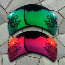 Jade Green Violet Red Polarized Lens Replacement For-Oakley Flak 2.0 XL OO9188