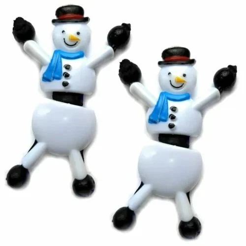 2x Snowman Window Tumblers Crawlers Christmas Eve Box Girl Boys Stocking Fillers