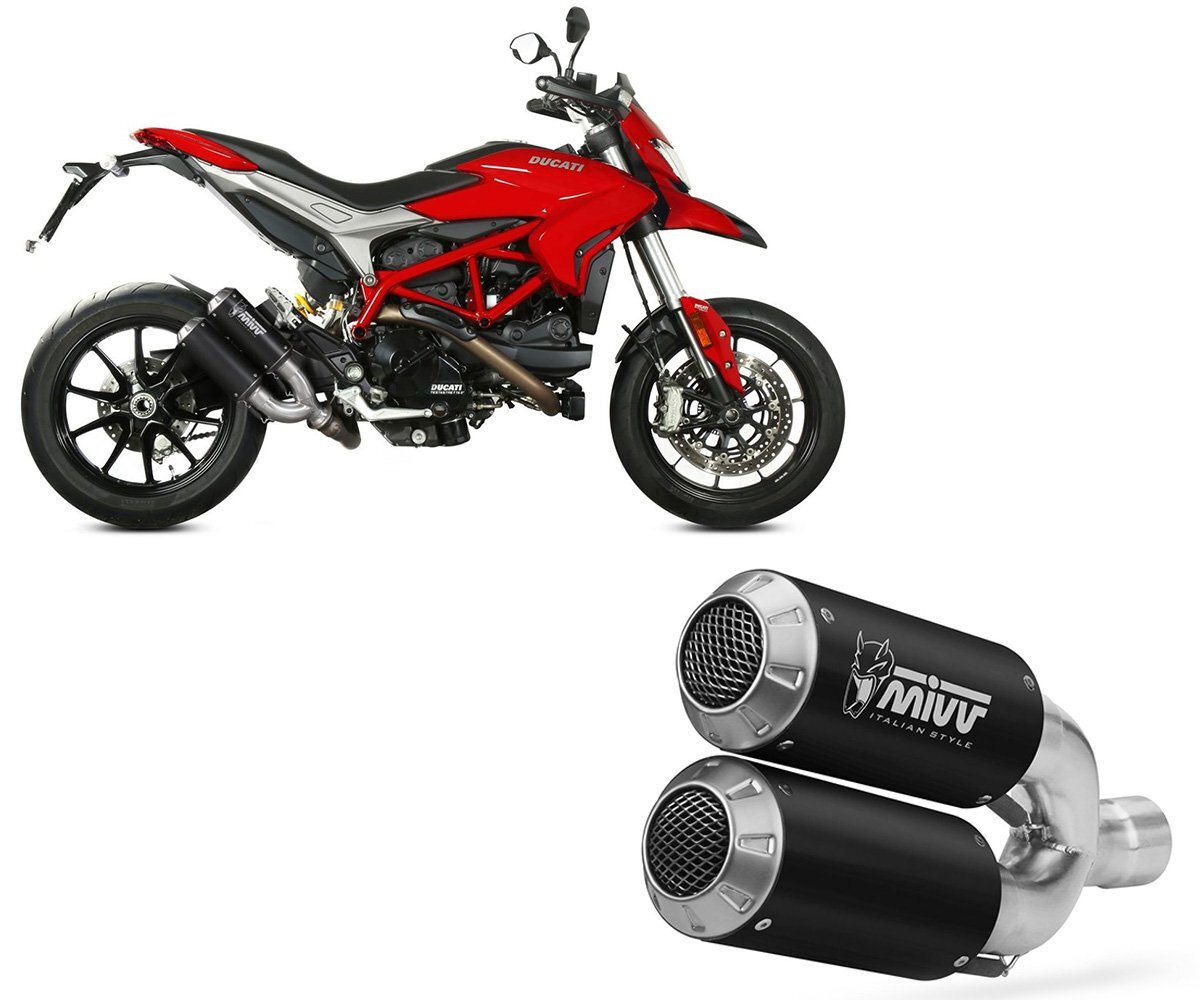 Exhaust Silencer MIVV MK3 Black for DUCATI HYPERMOTARD 939 2016 > 2018
