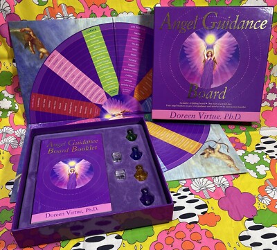 Angel Guidance & Answer Board Box Set by Doreen Virtue Ph.D w/ Crystal Dice