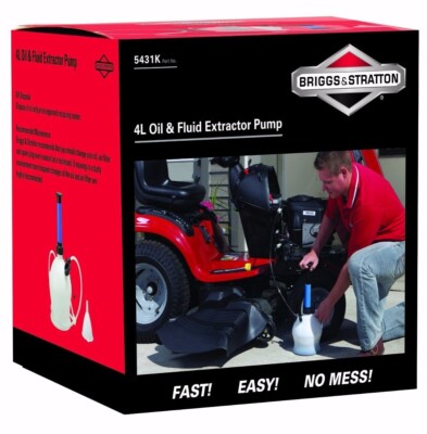 Kit Estrattore Olio 4 Litri Originale Briggs & Stratton 5431K Per Cambio Olio Motore