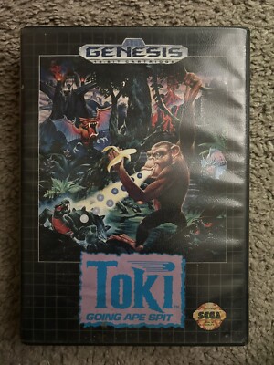 Toki: Going Ape Spit (Sega Genesis, 1992) Cib - Tested and Working!