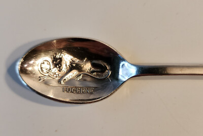 Vintage Rolex Bucherer Silver B100 12 Souvenir Spoon Lucerne