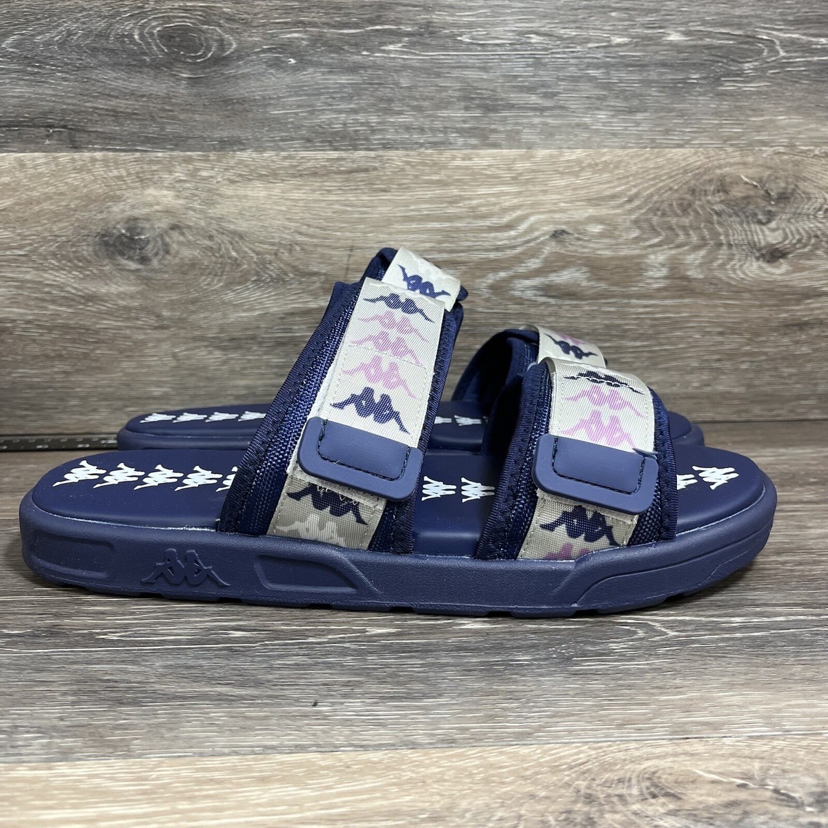 Kappa 222 Banda Aster 6 Shoes Sandals Slides Blue Grey 