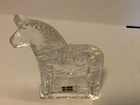 Scandinavian Full Crystal Glass Dala Horse Lindshammar Figurine Sweden 3 3/8"x3" — photo 4