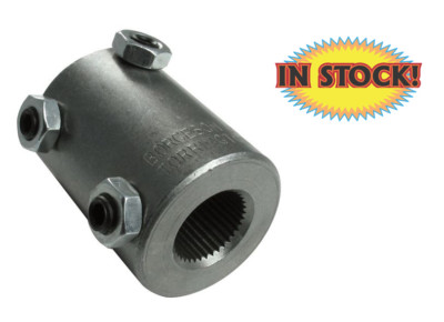 Borgeson 313449 - Steel Steering Coupler - 3/4''-36 Spline x 3/4''-DD