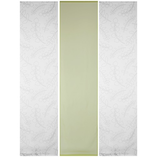 Flächenvorhang 3er Pack 60x260cm mit Druck inkl. Zubehör Schiebevorhang Gardine - Bild 29 von 46