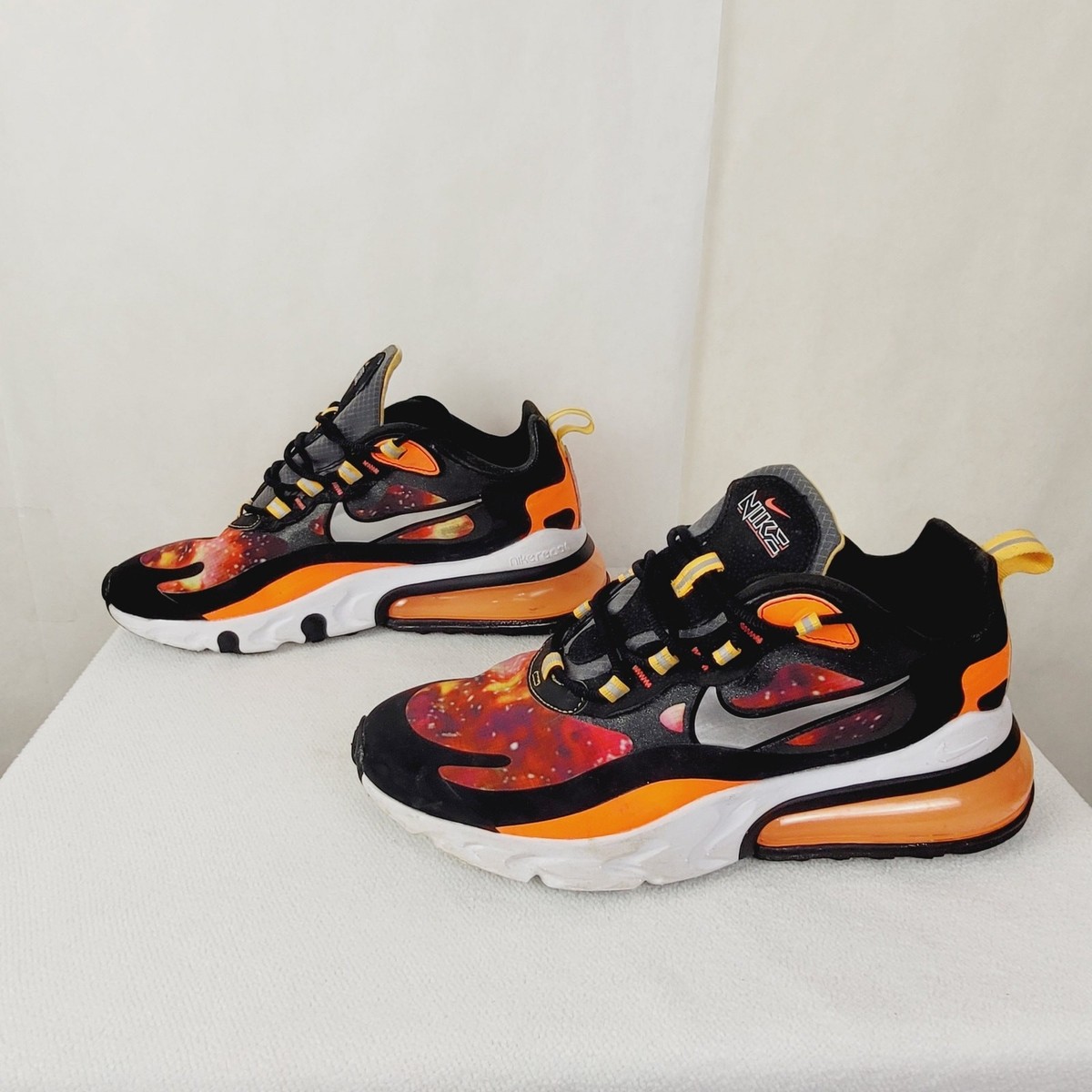 Nike 270 React black Supernova galaxy multicolor sneakers Size 8 mens Streetwear Nike Mens Multicolor Air Max 270 React ENG | Mercari main image 3