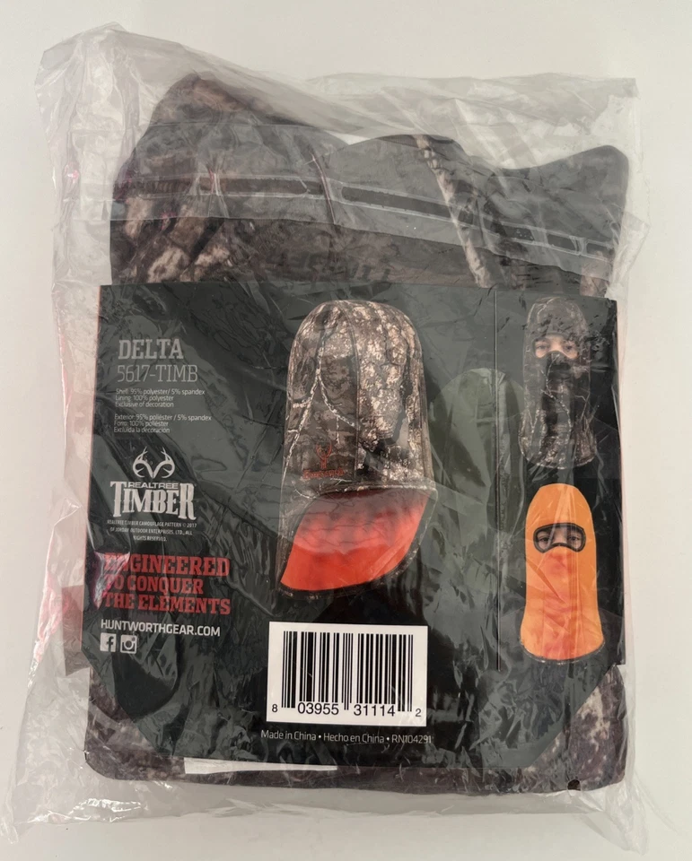 Huntworth Men's Delta Heavyweight Reversible Balaclava – RealTree Timber® New - Image 4 of 4