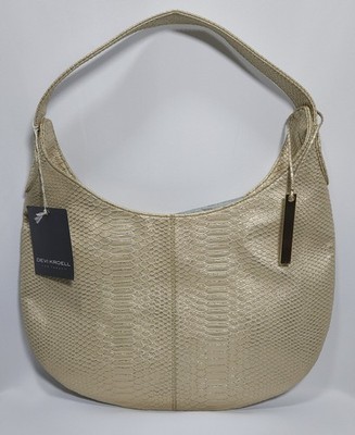Devi Kroell for Target Hobo Handbag in Gold Faux Snakeskin Metallic Ltd Edtn