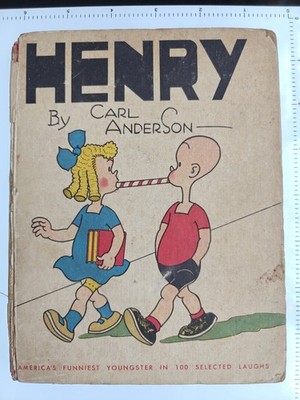 Henry by Carl Anderson 1945 1st Ed David McKay Hardcover Comic Strip GOOD