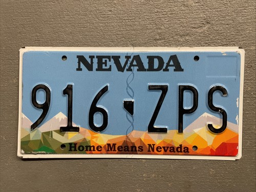 NEVADA LICENSE PLATE HOME MEANS NEVADA RANDOM LETTERS/NUMBERS FAIR CONDITION😎