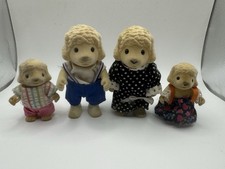Barenwald / Forest Friends Schaffamilie - Vintage beflockte Figuren