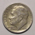 1956 P ROOSEVELT DIME in circulated condition