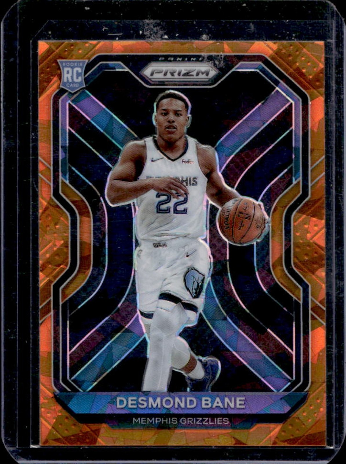 2020-21 Prizm Desmond Bane RC Orange Ice Prizm Rookie #297 Grizzlies