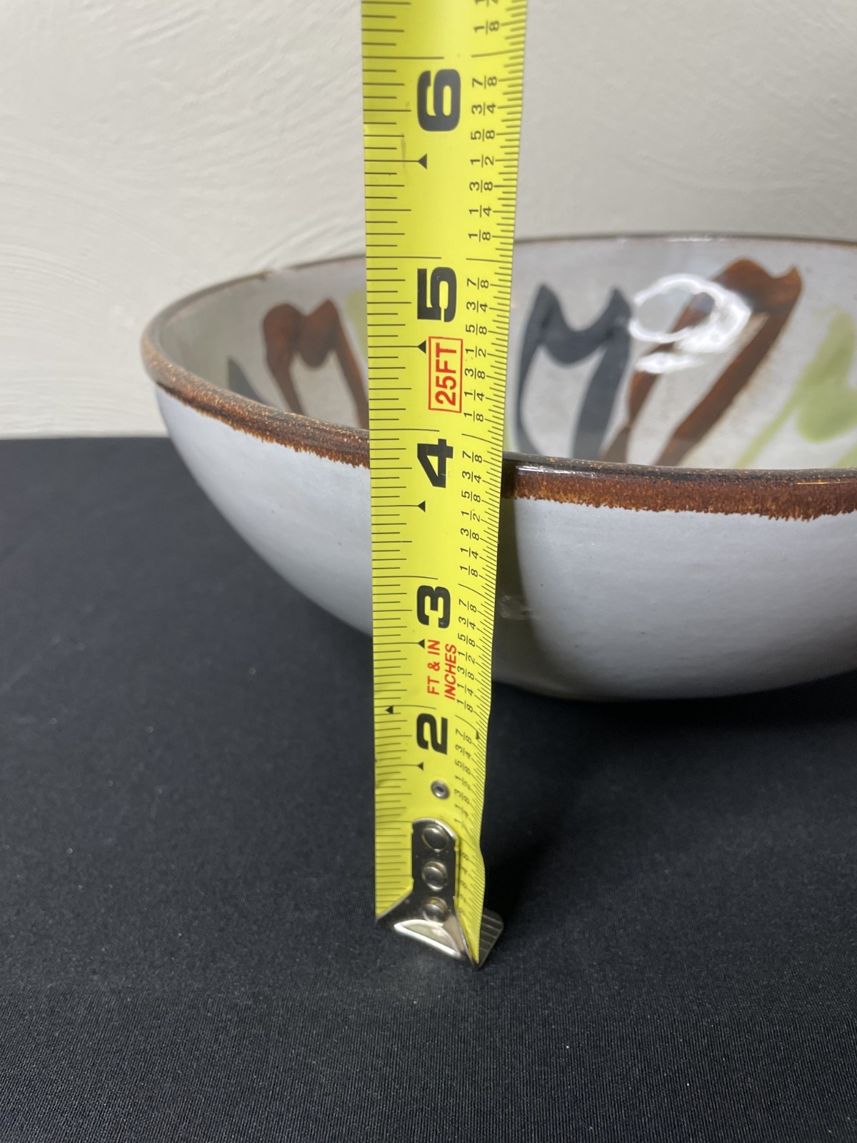 Vintage Mid Century Modern Martz Marshall Studios Bowl with Painted Design