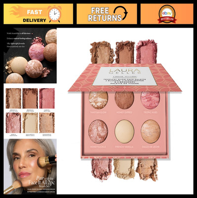Cheek to Chic Tropical Glow Face Palette - 2 Blushes, 2 Bronzers, 2 Highlighters