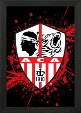 AC Ajaccio Gerahmtes Wandbild Poster Leinwanddruck Bild