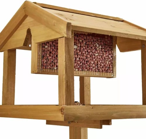 Wooden Bird Table Garden Feeder Feeding Station Bird House Traditional Standing - Picture 13 of 34