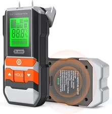Professional 2-in-1 Moisture Meter for Wood, Drywall & Water Leak Detection