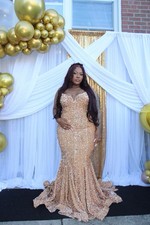 Gold Sequence Mermaid Dress