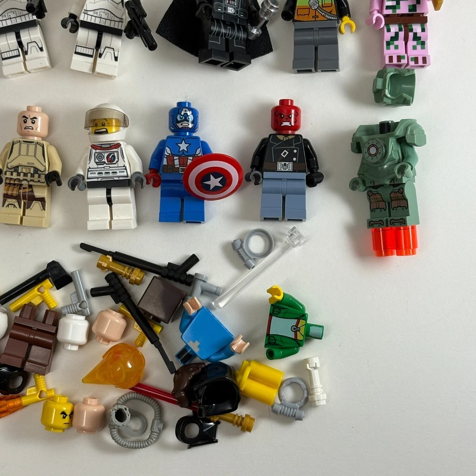 20 Misc Lot of Lego Collectible Minifigures & Parts Marvel Star Wars Roblox - Image 4 of 4