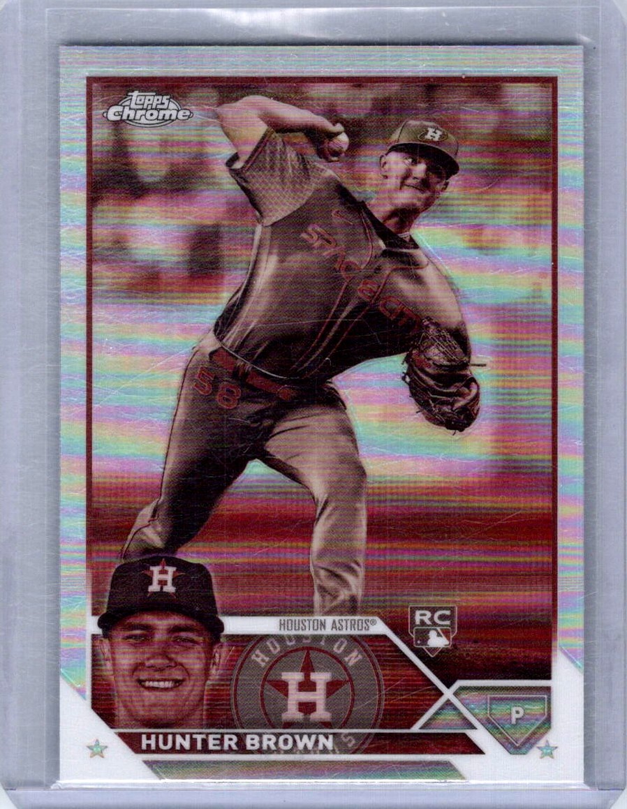 2023 Topps Chrome #197 Hunter Brown Sepia Refractors