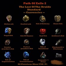   PATH OF EXILE 2   THE LAST OF THE DRUIDS  GEM DIVINE CHAOS ORB  POE 2 CURRENCY  