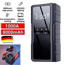 12V Auto Starthilfe Jump Starter KFZ Ladegerät Booster 8000mAh PowerBank