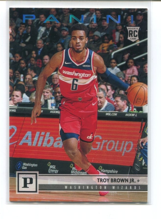 2018 Panini Chronicles Troy Brown Jr. Rookie #106 Wizards 1/1