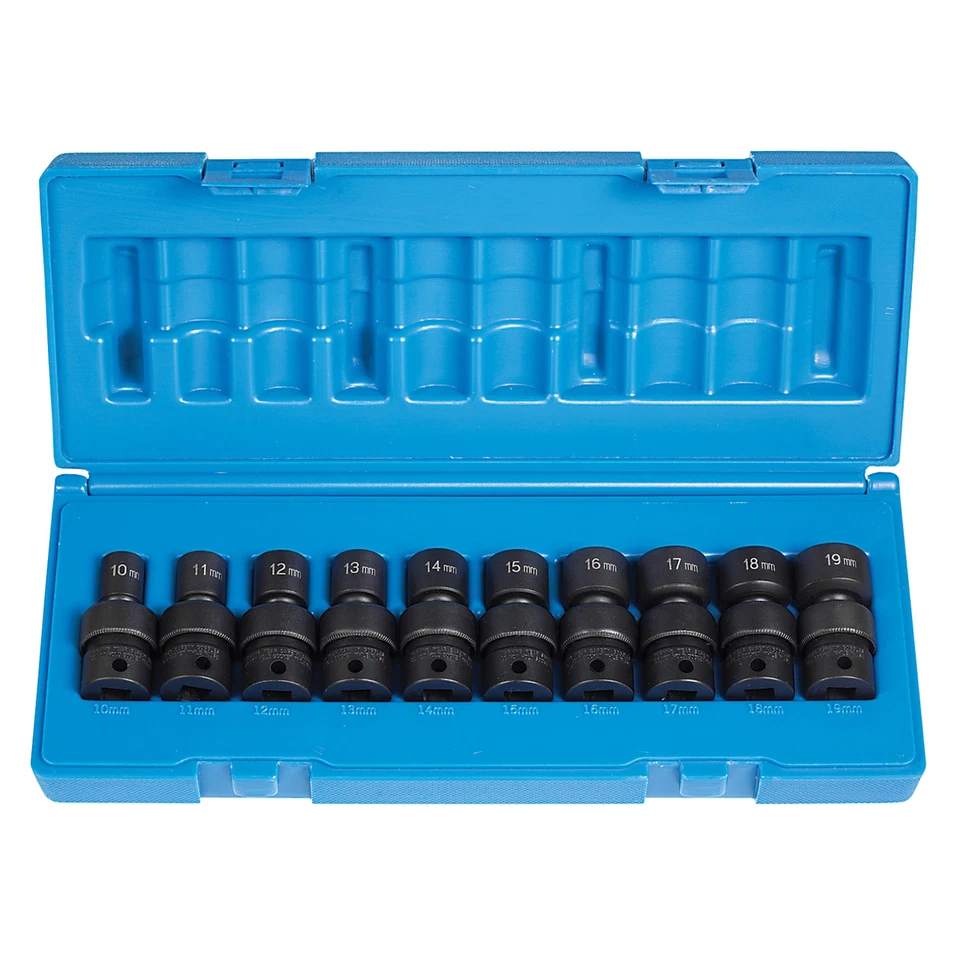 Grey Pneumatic Juego Universal Métrico 12 Puntos 3/8 Dr 10 Piezas 16 - Imagen 1 de 1