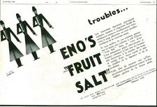 Vintage Eno's Fruit Salt Advertising s 1929 from AT Carlu Magazine