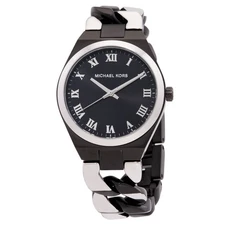 Michael Kors Lennox Quartz Black Dial Ladies Watch MK7502