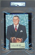 Bert Bell PSA DNA Signed Goal Line Art Card GLAC Cut Autograph