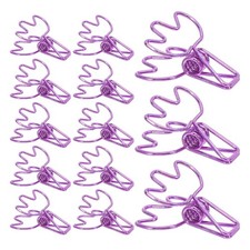 50 PCS Metal Gable Clip Decorative Paper Clips Cute Bill Holder Delicate Binder